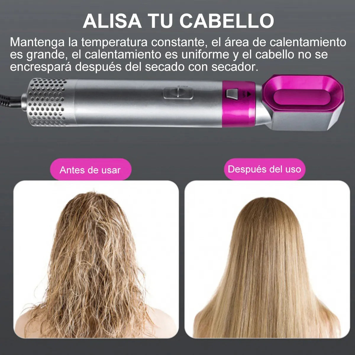 Cepillo Secador 5 En 1 Profesional